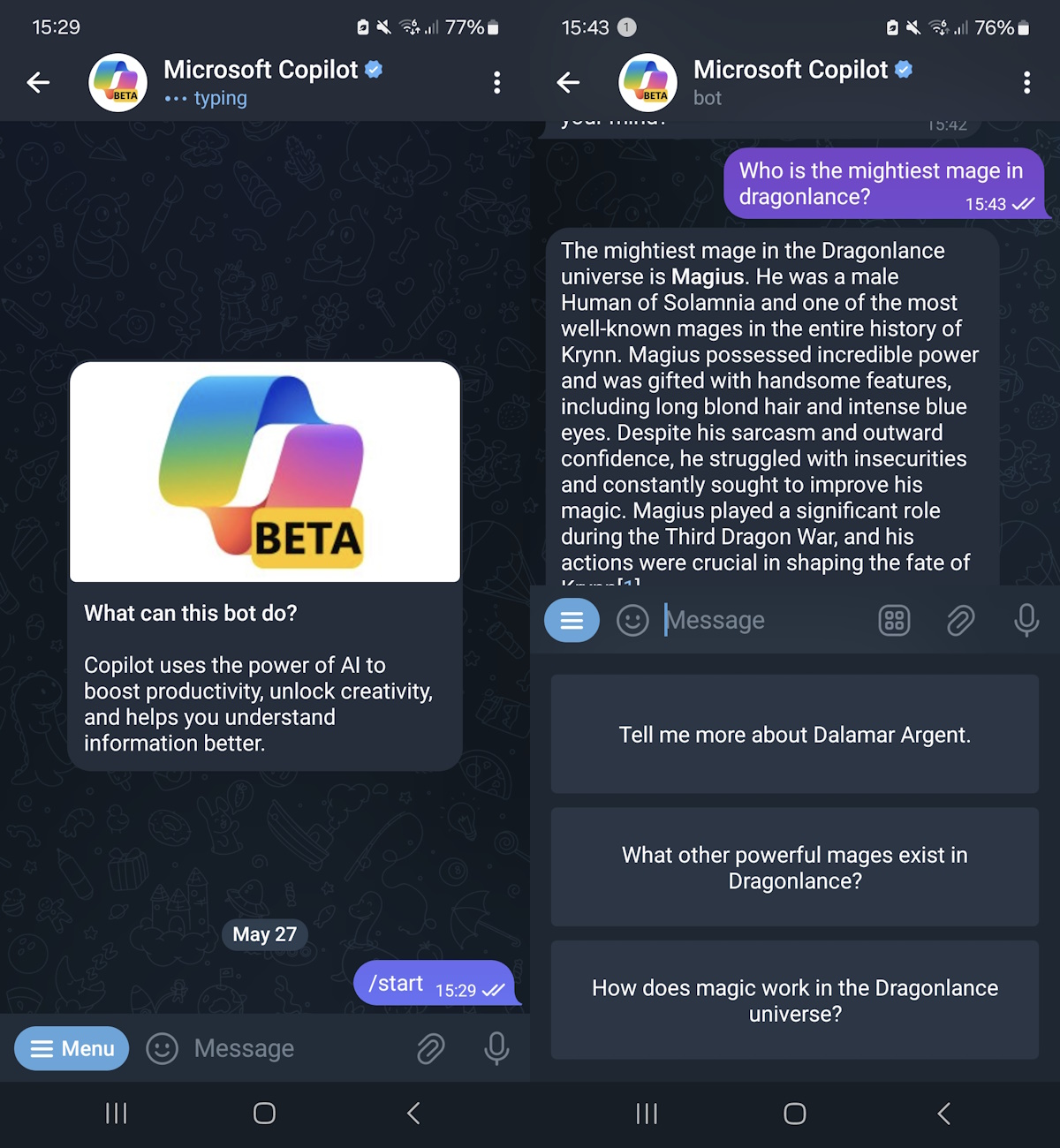 You can now chat with Microsoft Copilot on Telegram - Chipp.in Tech ...