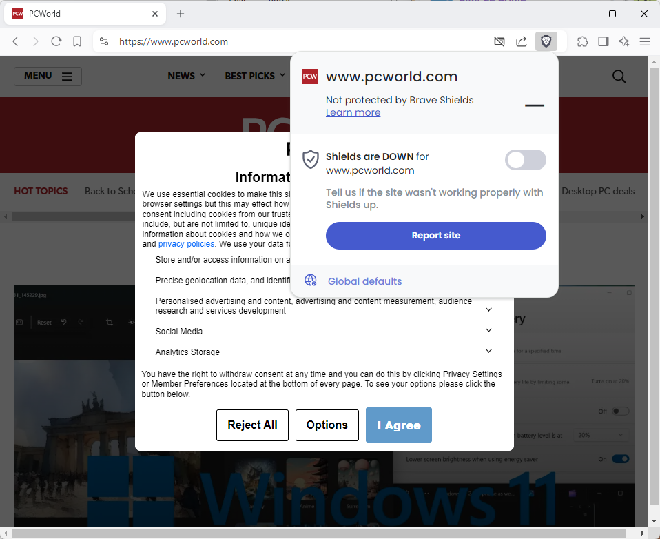 Html Brave Brave: if a loaded webpage does not react to your input, try this ...