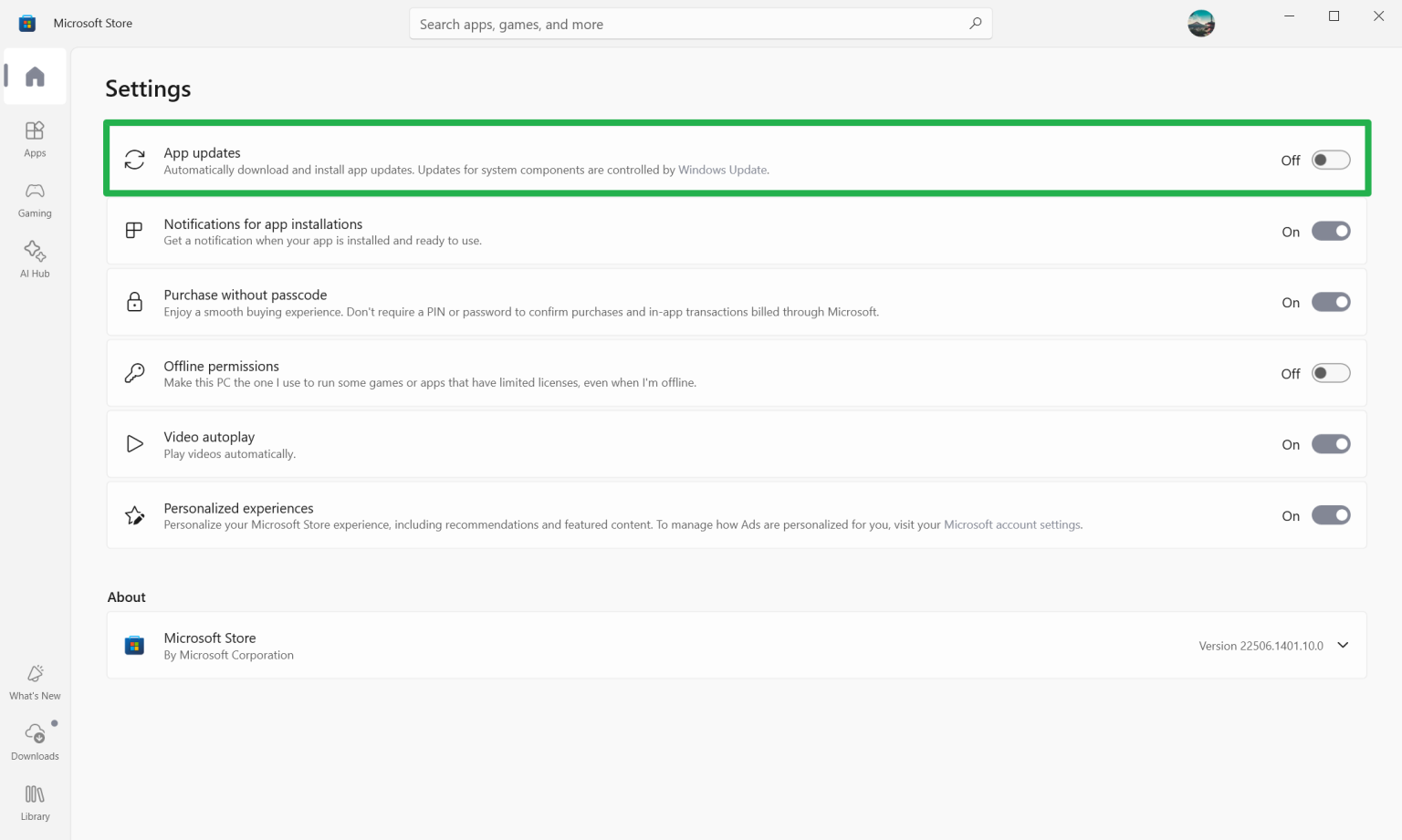 Microsoft changes popular option to block Microsoft Store application