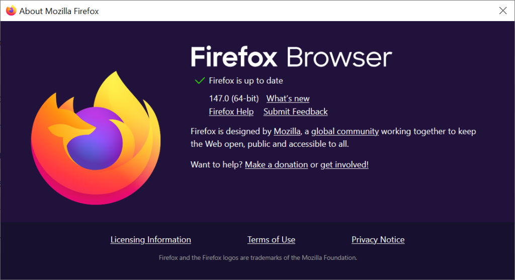 Firefox 147 released. (Image credit: Mozilla)